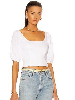 Staud Papaya Top in White size 2